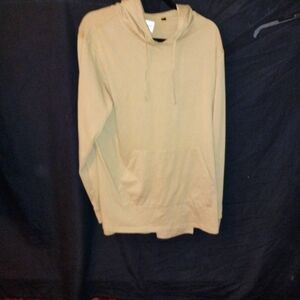 Five Four Men's Beige Light Weight Hoodie